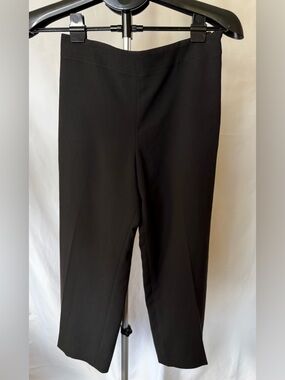 Rachel Comey Wide Leg Cropped Pants Black Side Zip Size 2 EUC